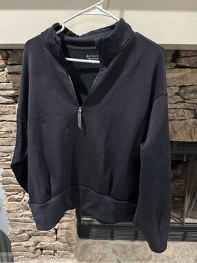 Athleta Altitude Polartec Black Half Zip Sweatshirt